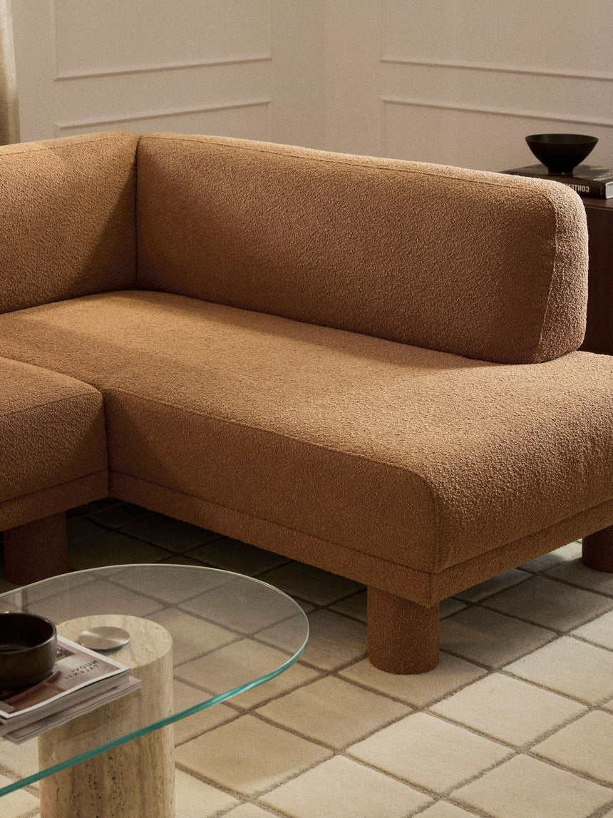 Polo Köşe Koltuk Açık Kahve Bukle