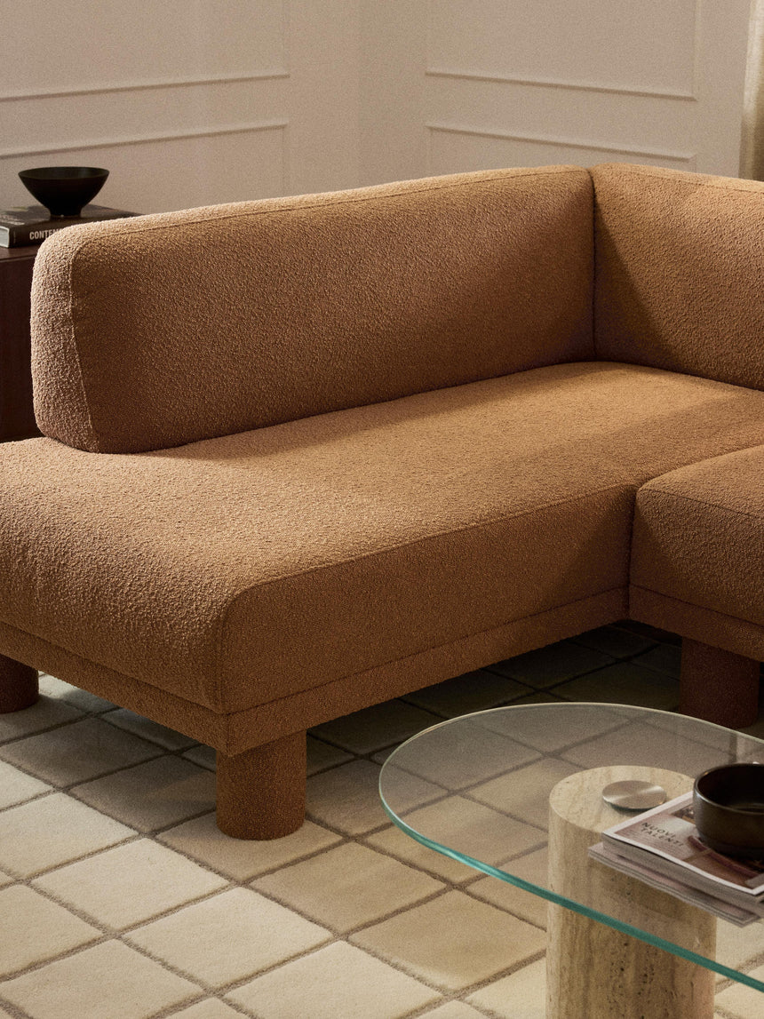 Polo Köşe Koltuk Açık Kahve Bukle