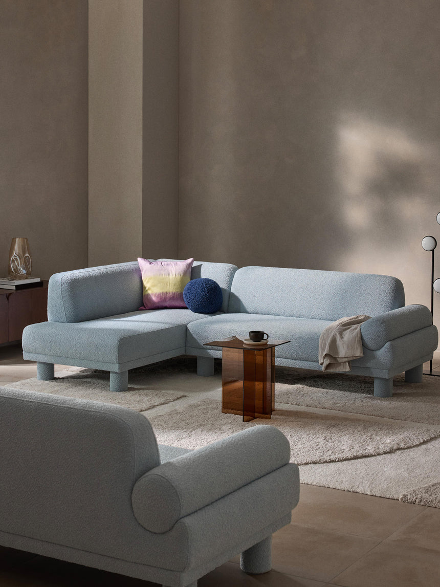 Polo Köşe Koltuk Açık Mavi Bukle