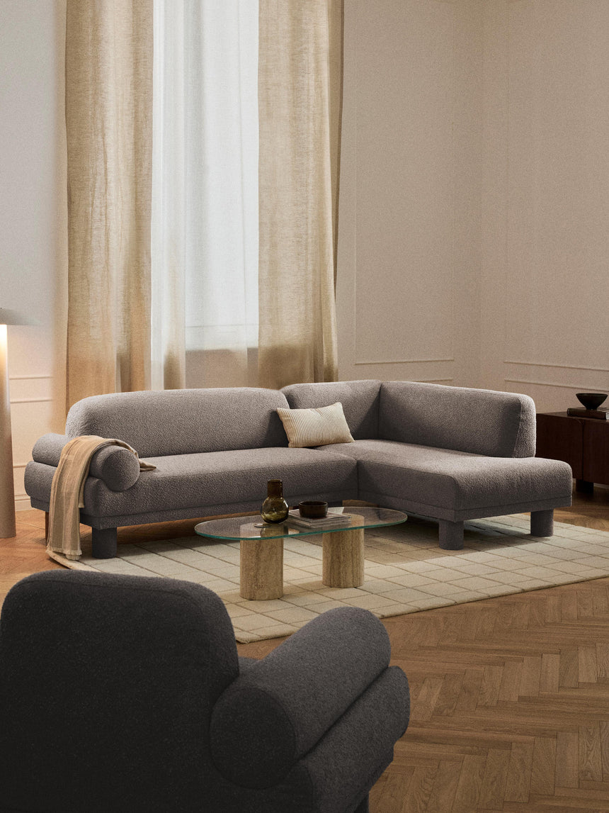 Polo Köşe Koltuk Gri Bukle