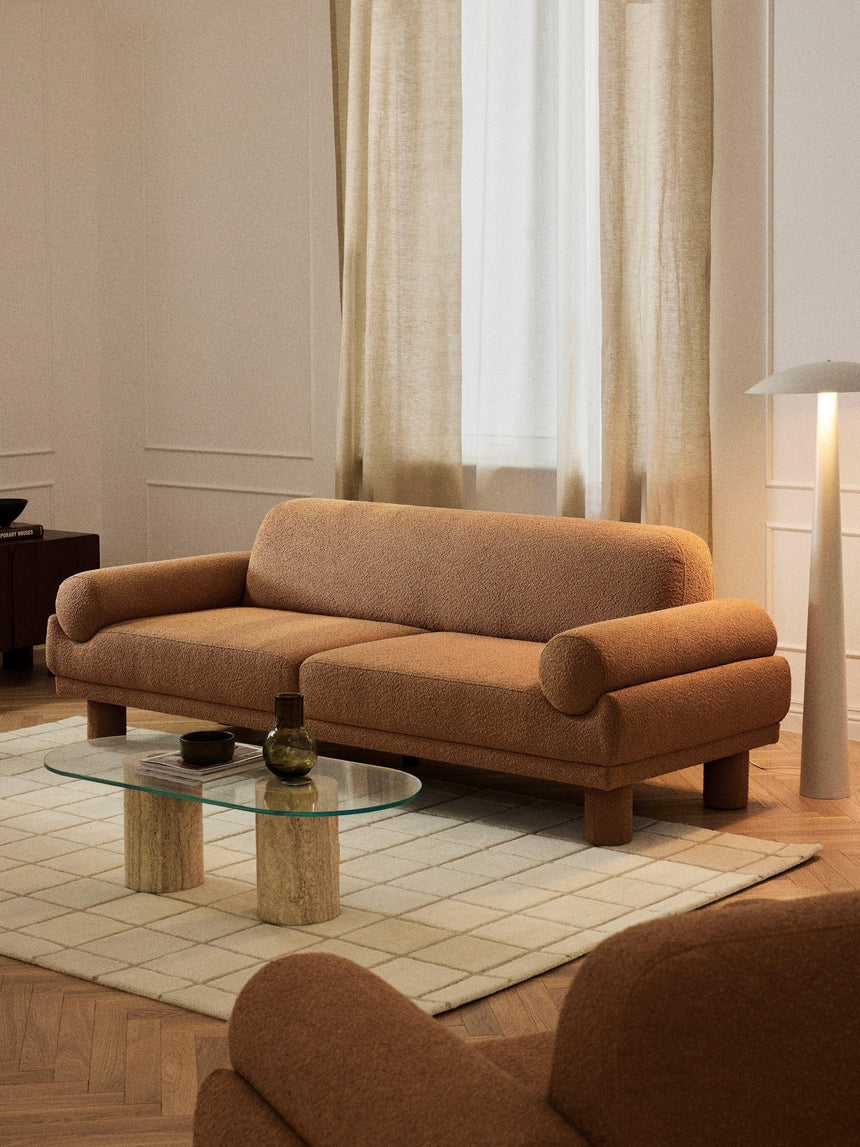 Polo Üçlü Koltuk Açık Kahve Bukle