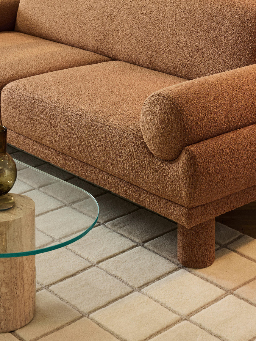 Polo Üçlü Koltuk Açık Kahve Bukle