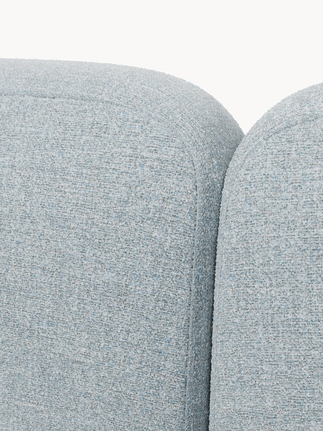 Prag Çift Kişilik Karyola Açık Mavi Bukle