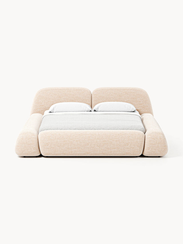 Prag Çift Kişilik Karyola Şeftali Bukle