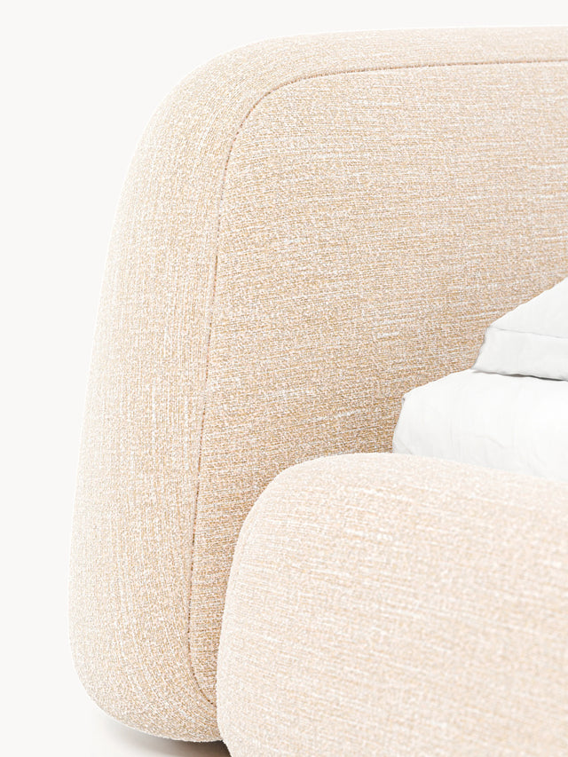 Prag Çift Kişilik Karyola Şeftali Bukle