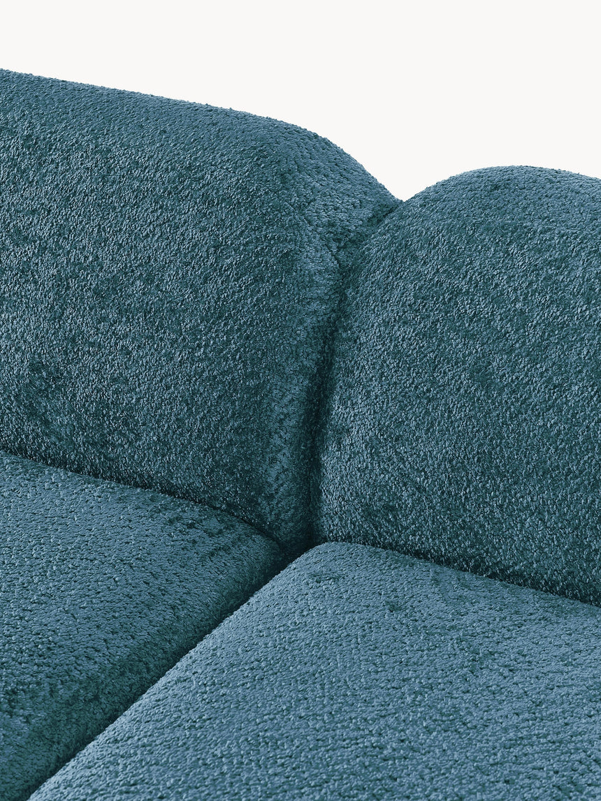 Prag Dörtlü Koltuk Petrol Mavisi Teddy