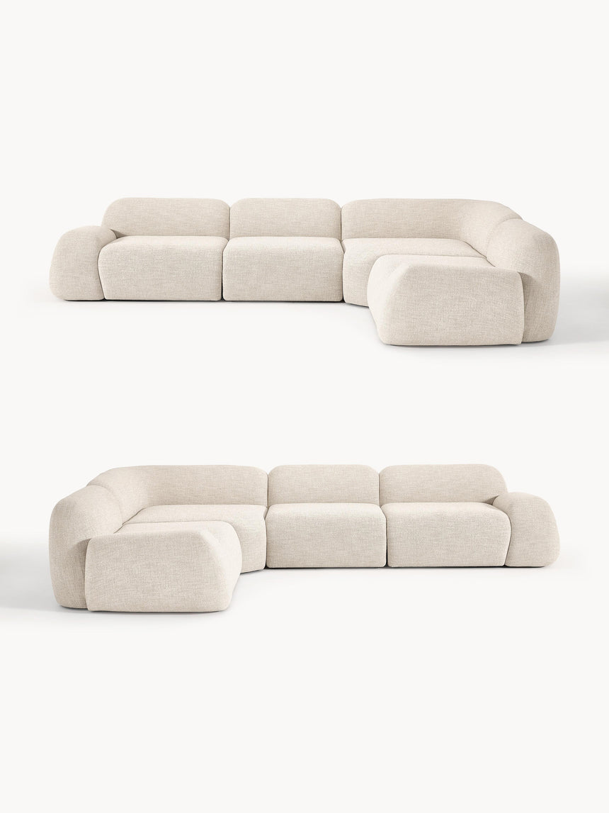 Prag Köşe Koltuk Açık Bej Bukle