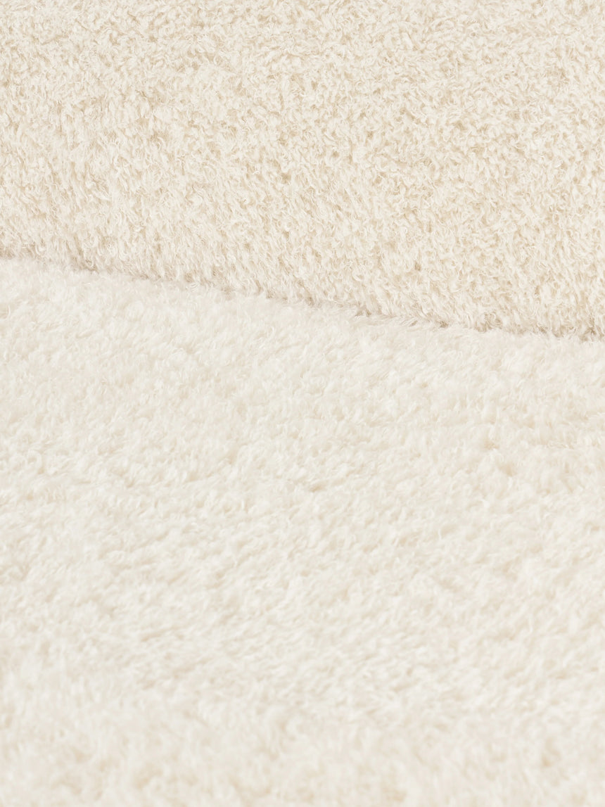 Prag Köşe Koltuk Krem Beyaz Cozy Tüylü