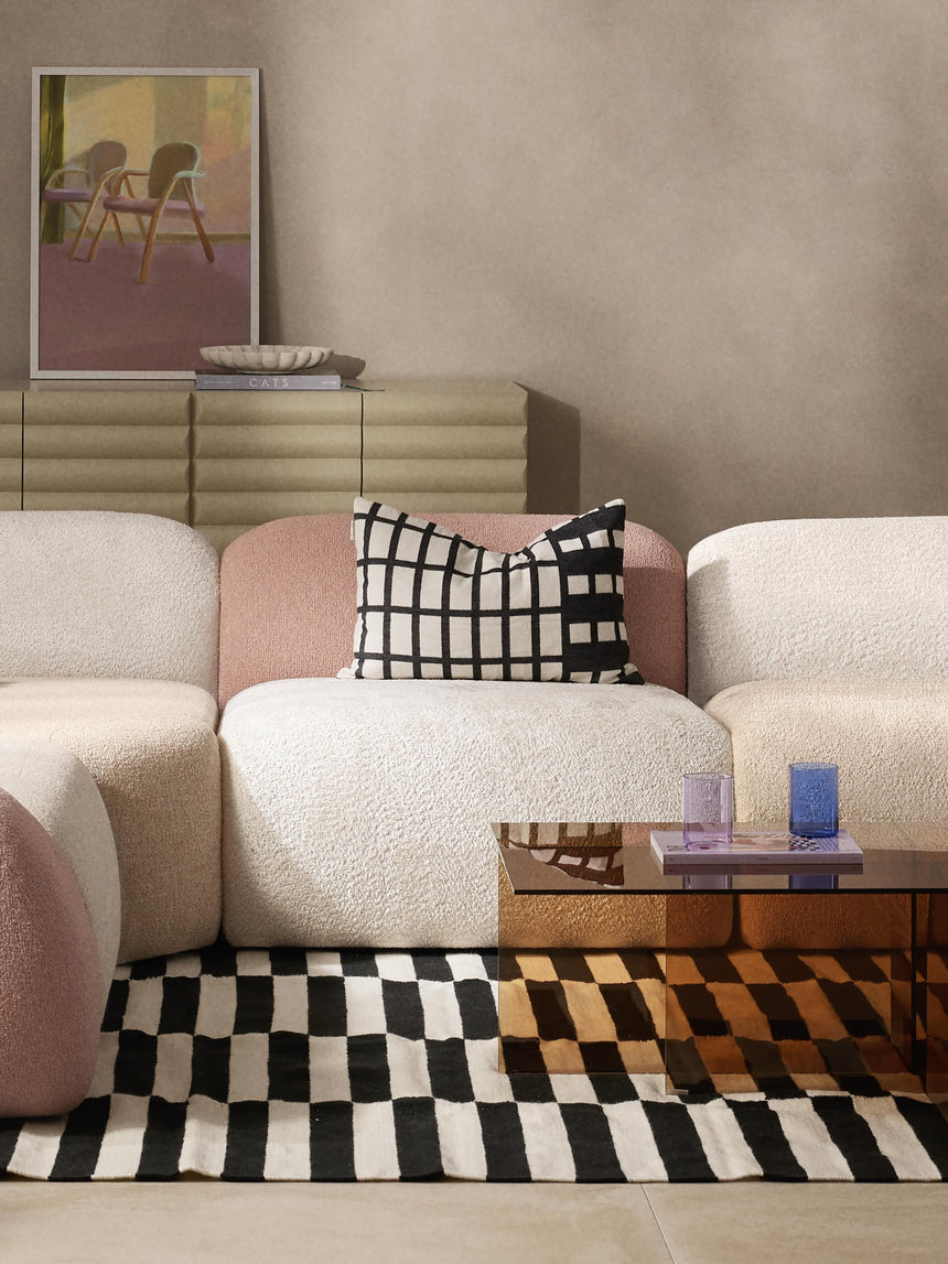 Prag Köşe Koltuk Renkli Teddy Bukle