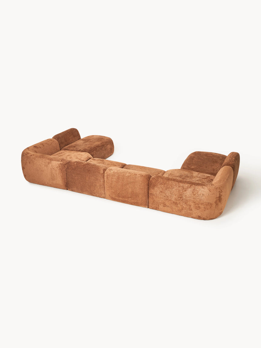 Prag Max Köşe Koltuk Terakota Teddy