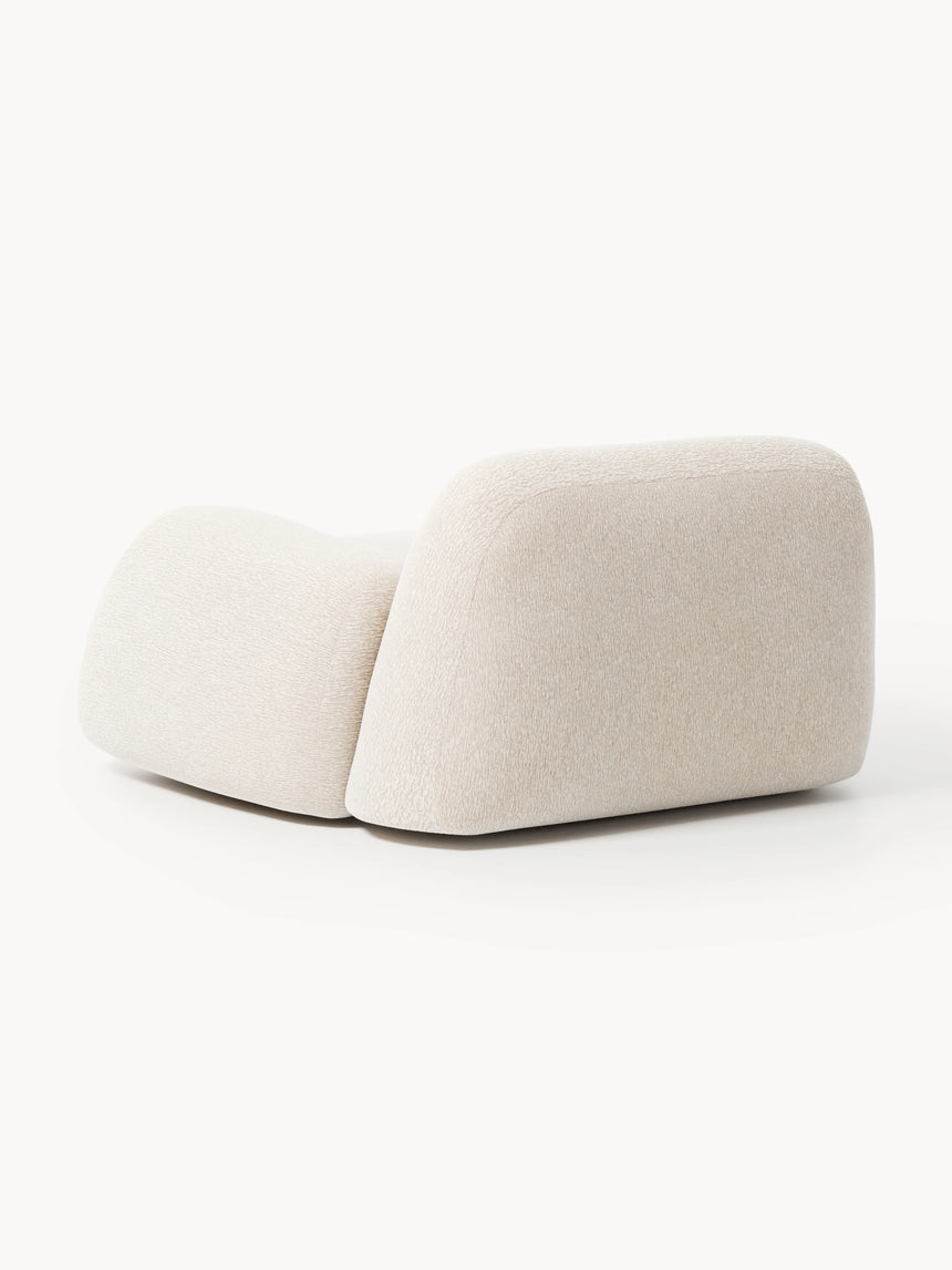 Prag Tekli Koltuk Açık Bej Dokuma Kadife