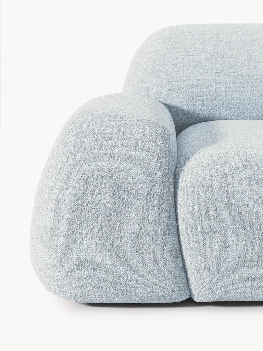 Prag Tekli Koltuk Açık Mavi Bukle