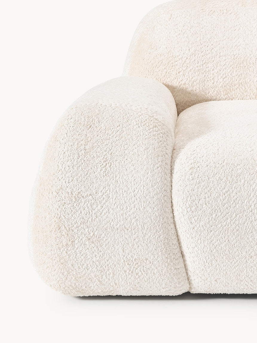 Prag Tekli Koltuk Kırık Beyaz Teddy