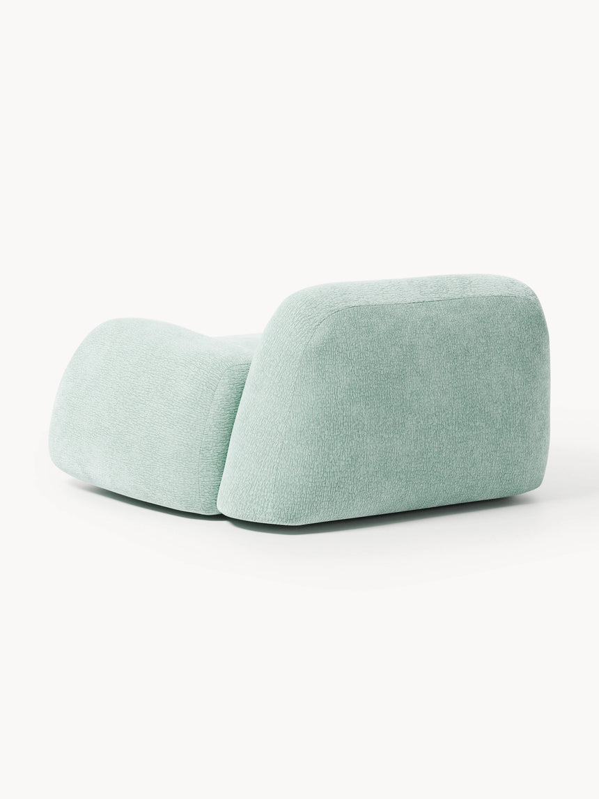 Prag Tekli Koltuk Mint Yeşili Dokuma Kadife