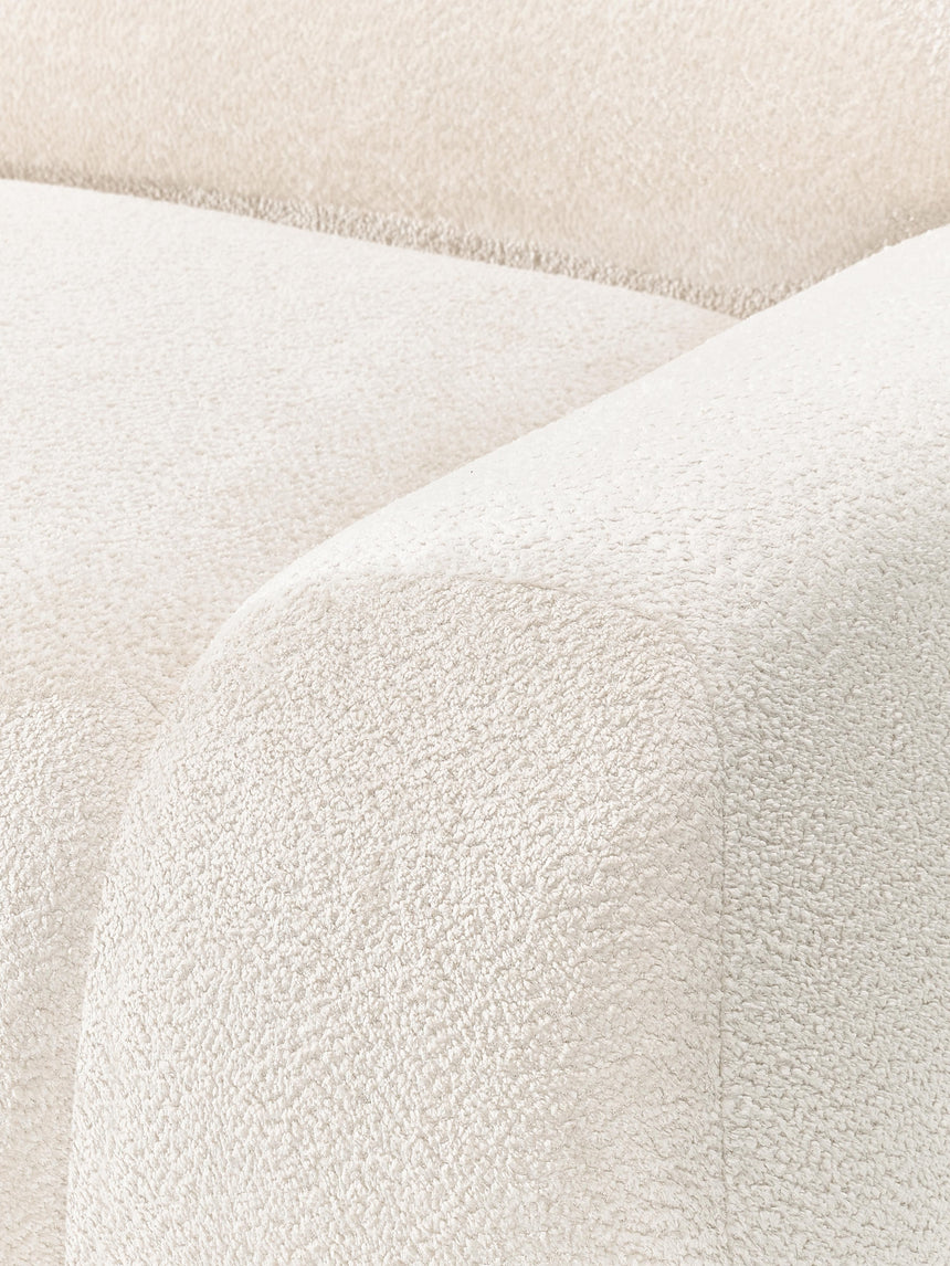 Prag Üçlü Koltuk Kırık Beyaz Teddy