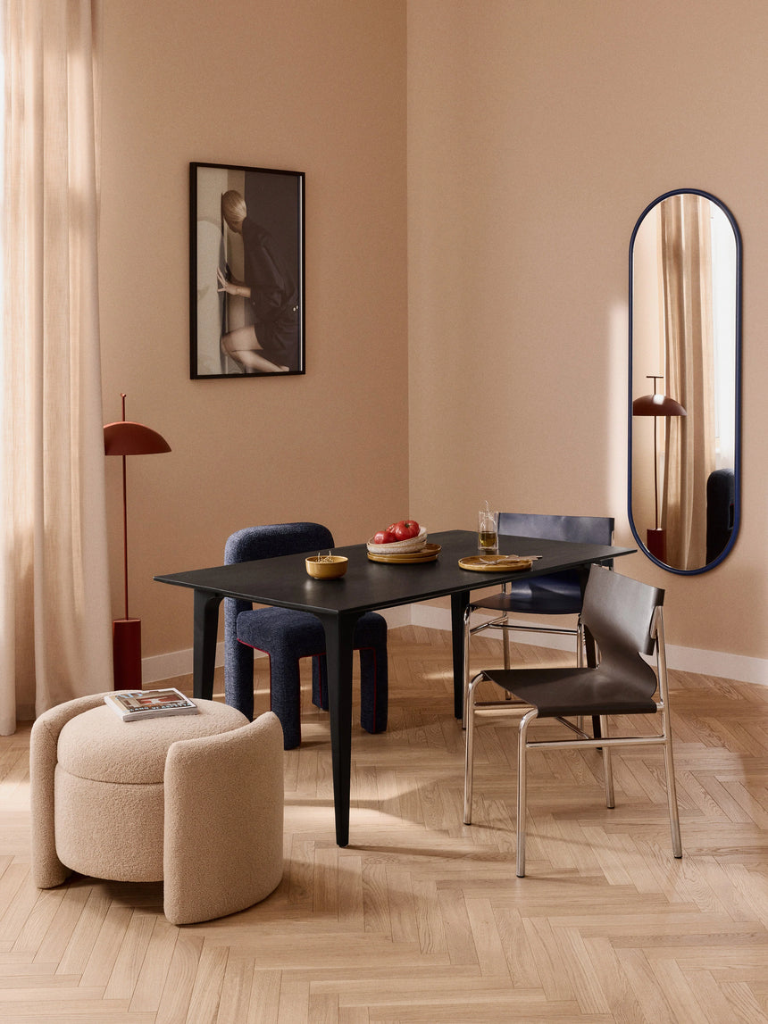 Riko Dikdörtgen Ahşap Yemek Masası Siyah