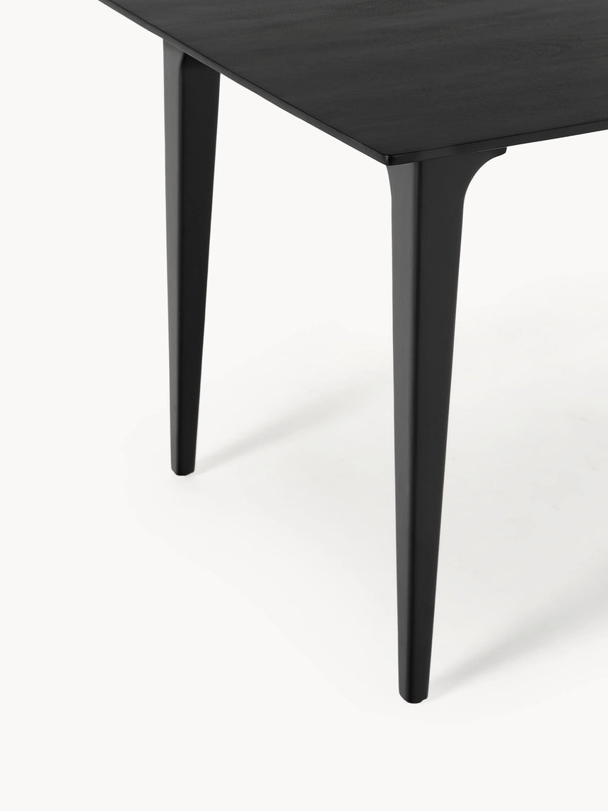Riko Dikdörtgen Ahşap Yemek Masası Siyah