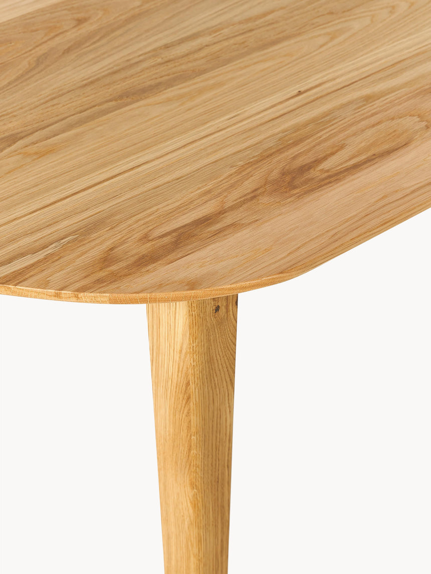 Riko Oval Ahşap Yemek Masası Meşe