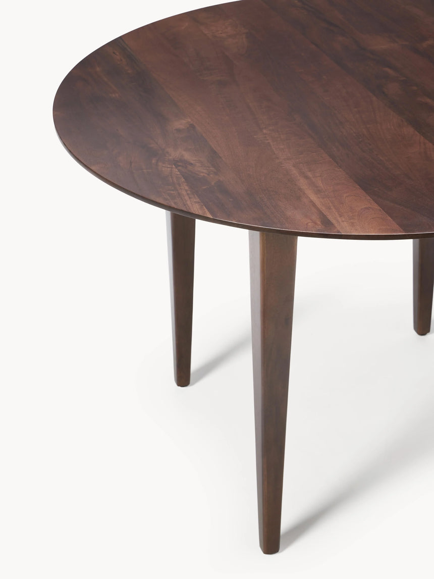 Riko Yuvarlak Ahşap Yemek Masası Ceviz