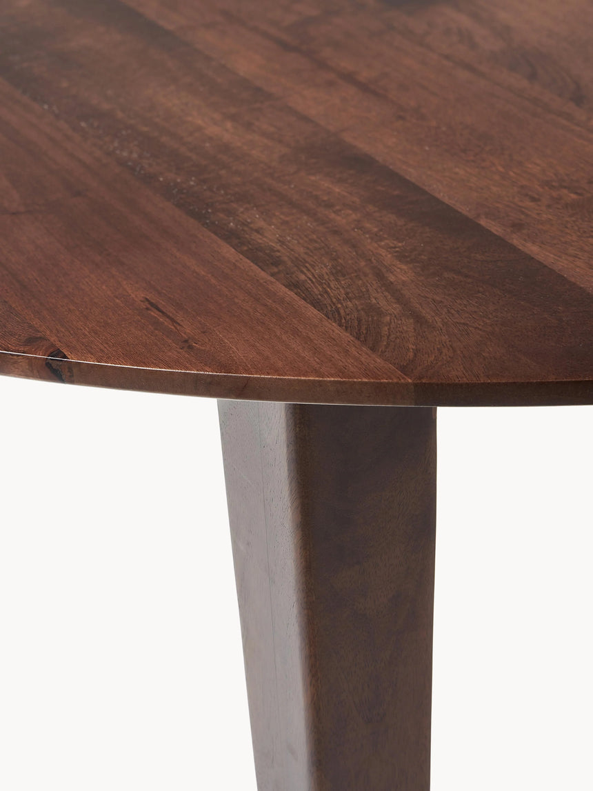 Riko Yuvarlak Ahşap Yemek Masası Ceviz