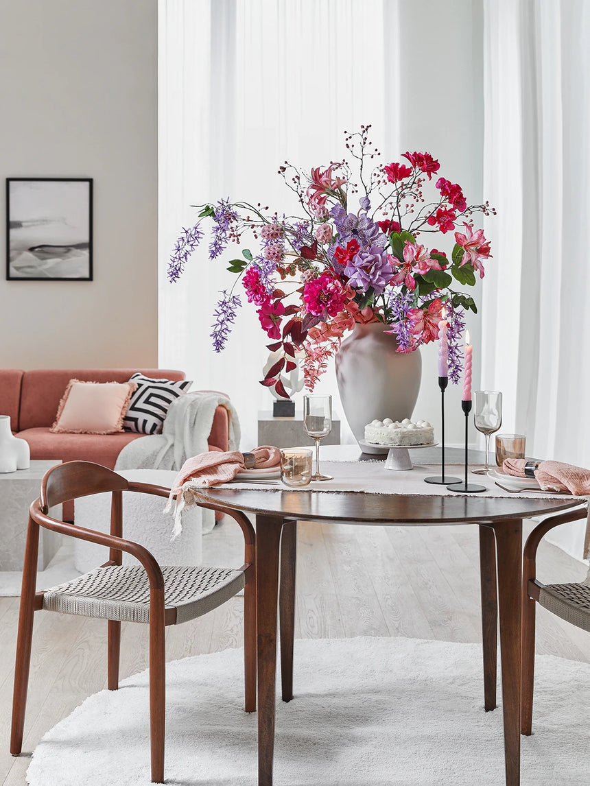 Riko Yuvarlak Ahşap Yemek Masası Ceviz