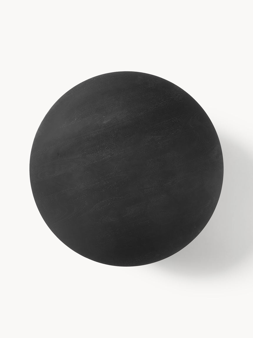 Riko Yuvarlak Ahşap Yemek Masası Siyah