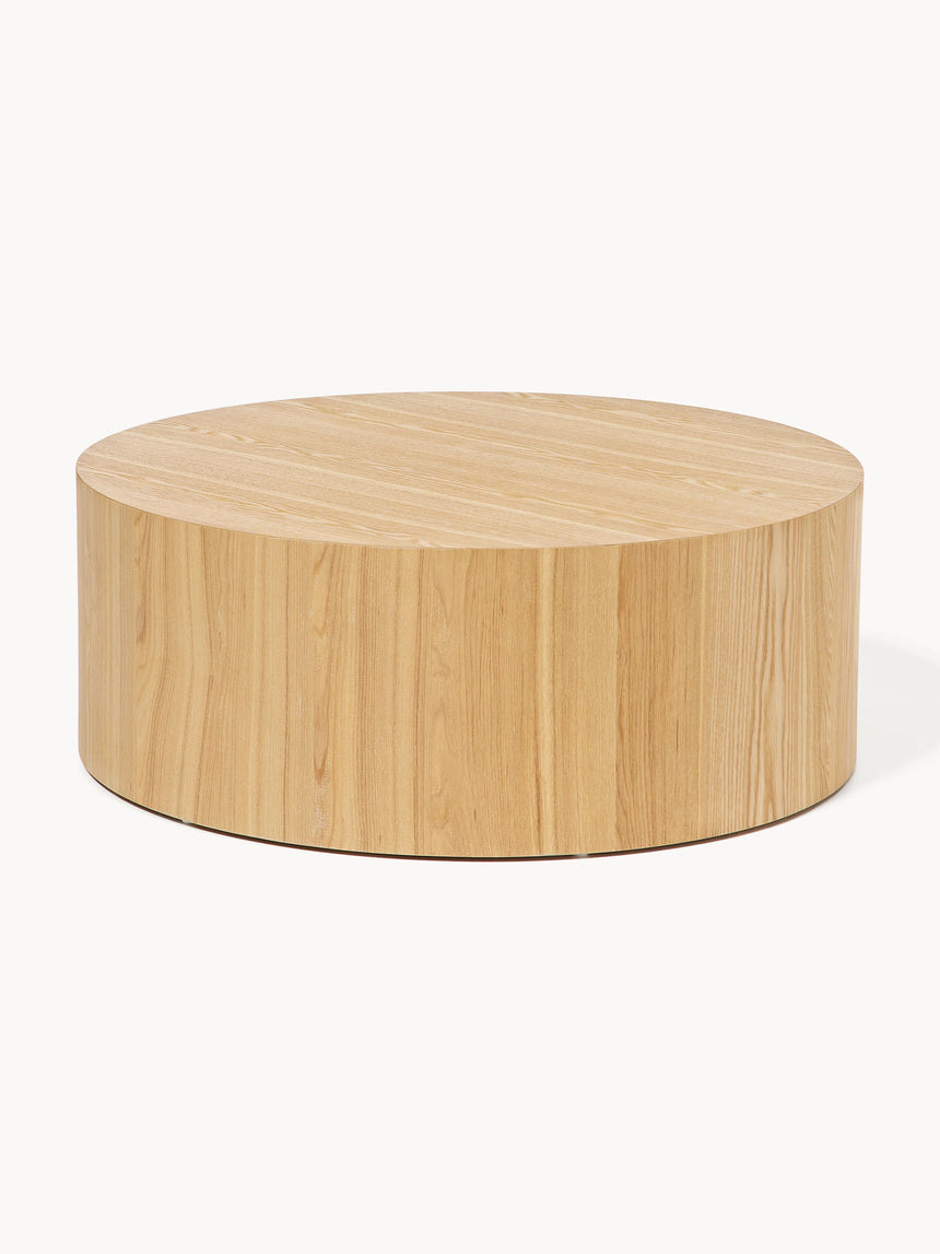 Saba Ahşap Yuvarlak Orta Sehpa Dışbudak