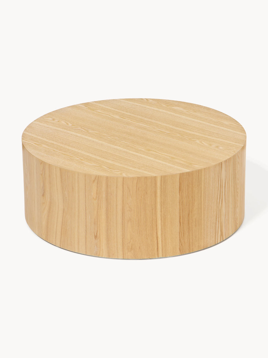 Saba Ahşap Yuvarlak Orta Sehpa Dışbudak