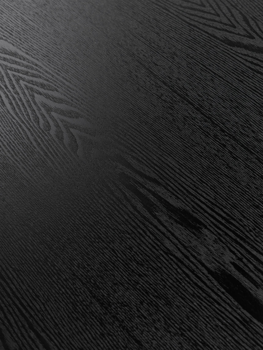 Saba Ahşap Yuvarlak Orta Sehpa Siyah