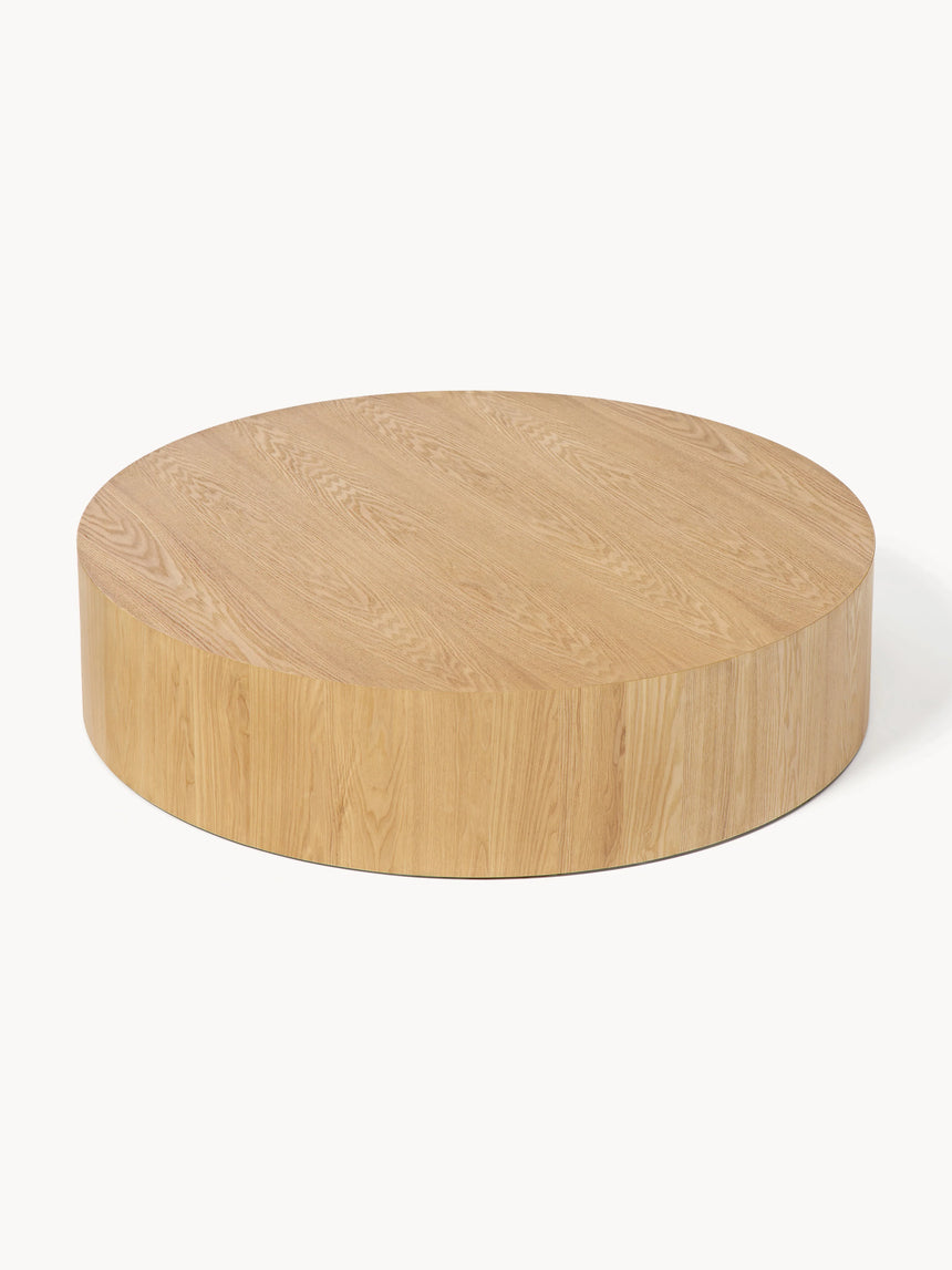 Saba Plus Ahşap Yuvarlak Orta Sehpa Dışbudak