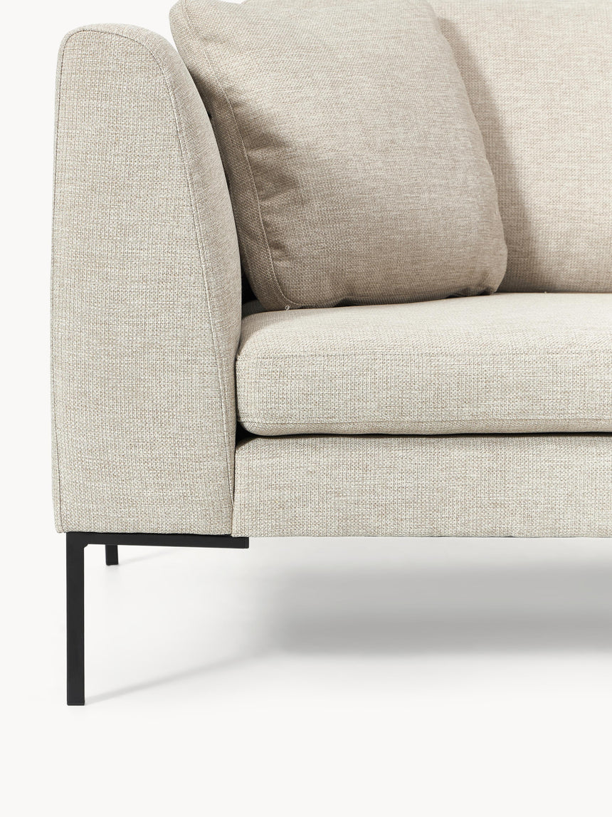 Sade İkili Koltuk Açık Bej