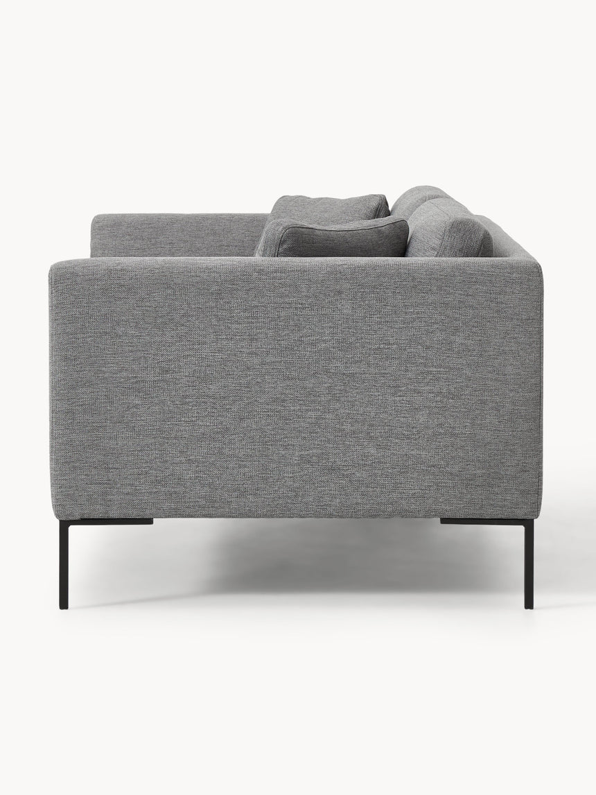 Sade İkili Koltuk Koyu Gri