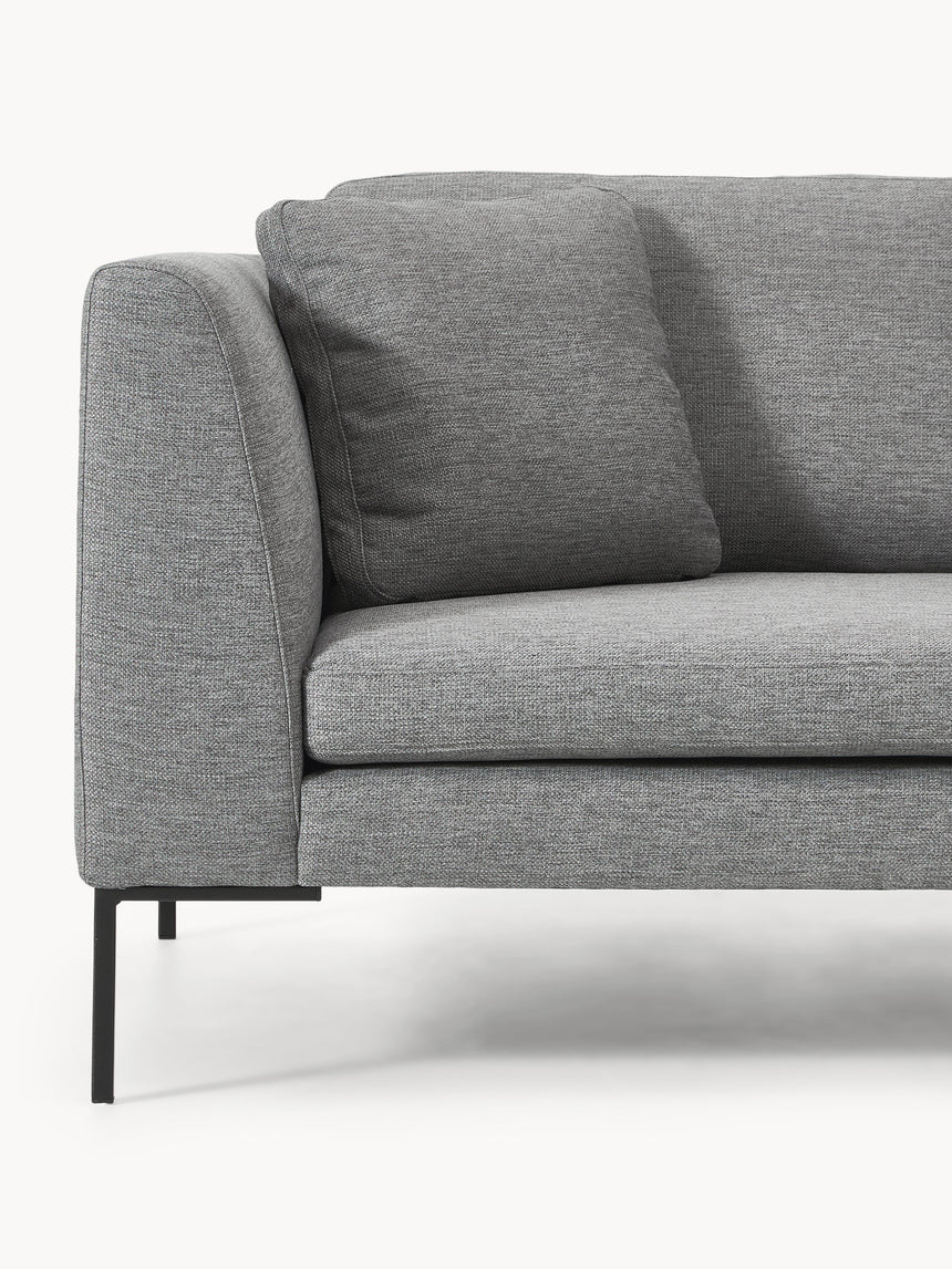 Sade İkili Koltuk Koyu Gri