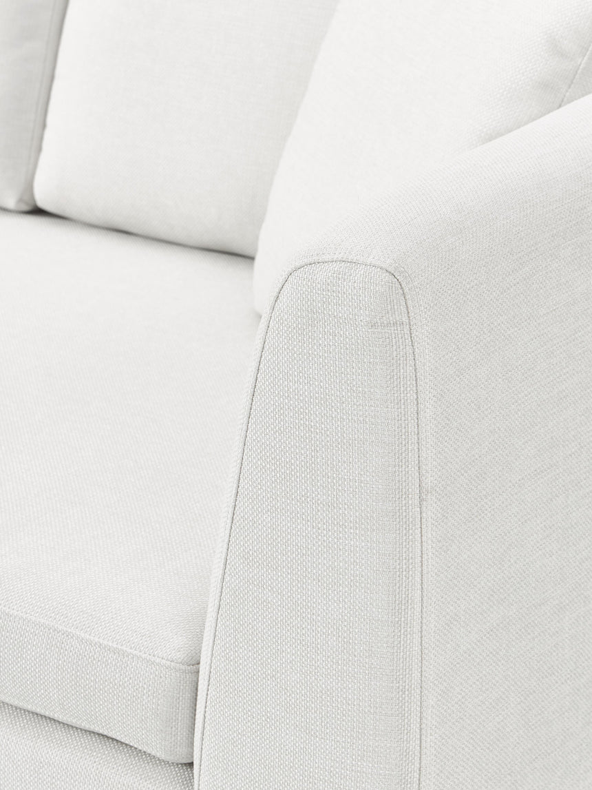 Sade Köşe Koltuk Kırık Beyaz