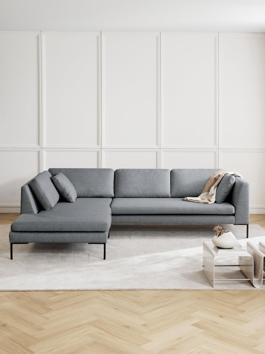 Sade Köşe Koltuk Koyu Gri