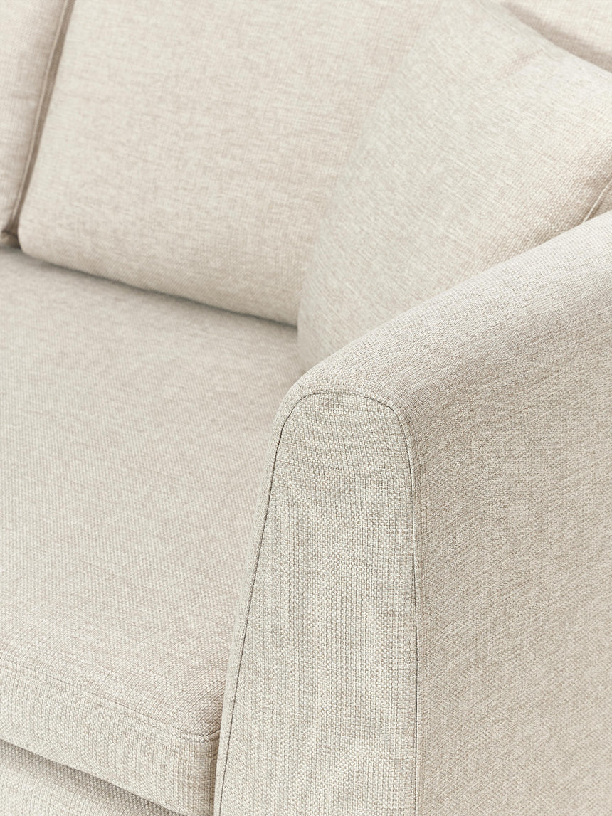 Sade Üçlü Koltuk Açık Bej