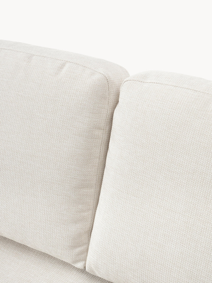 Sade Üçlü Koltuk Kırık Beyaz