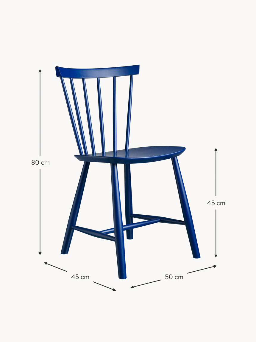 Scala Ahşap Sandalye Mavi