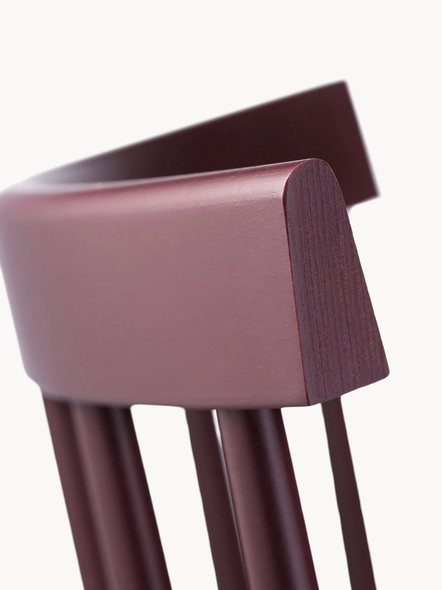 Scala Ahşap Sandalye Şarap Kırmızısı