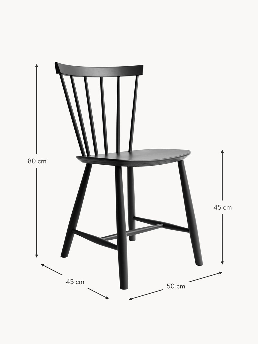 Scala Ahşap Sandalye Siyah