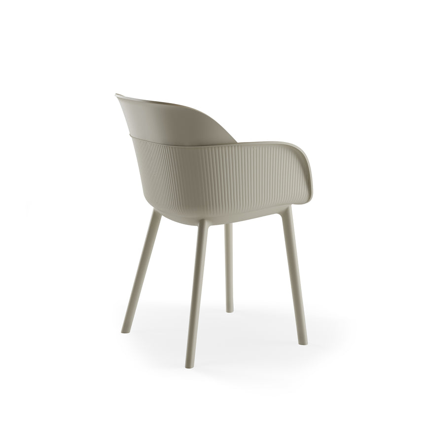 Shell P Kollu Polipropilen Sandalye Bej