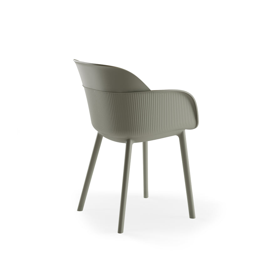 Shell P Kollu Polipropilen Sandalye Çimento Grisi