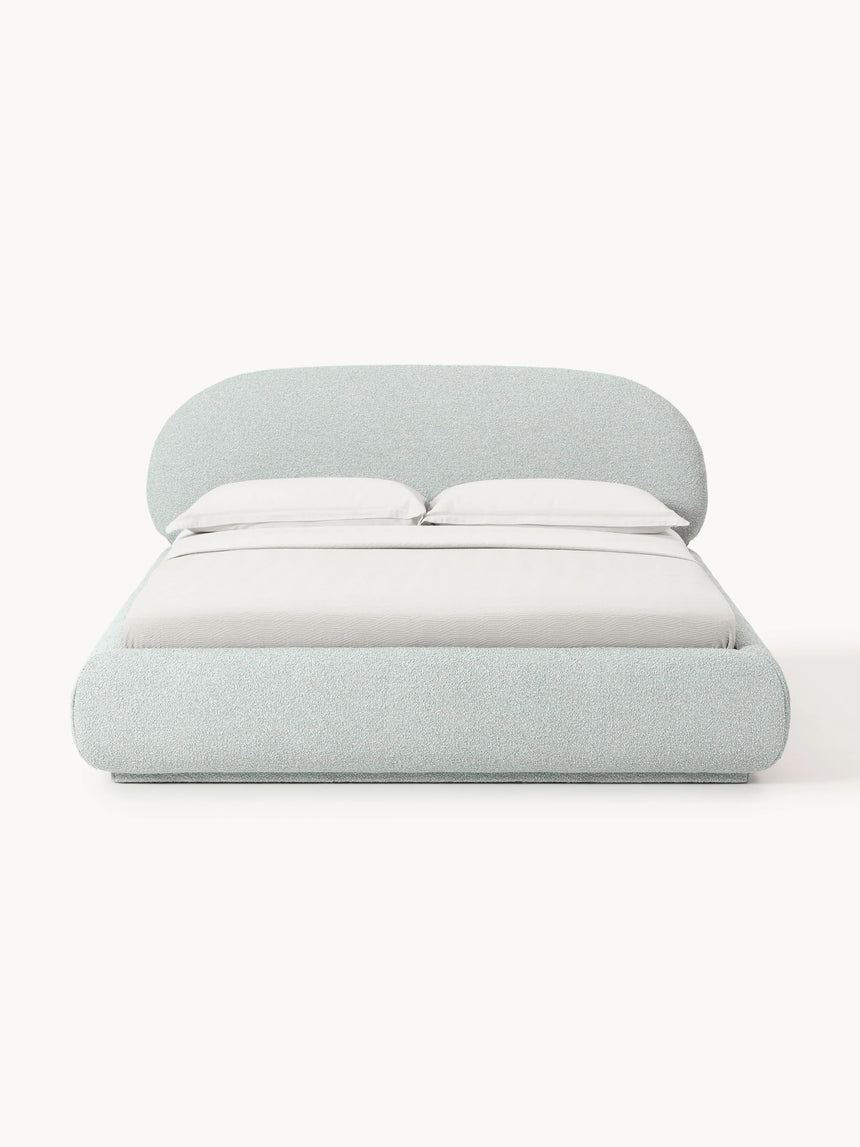 Siri Çift Kişilik Karyola Açık Mavi Bukle