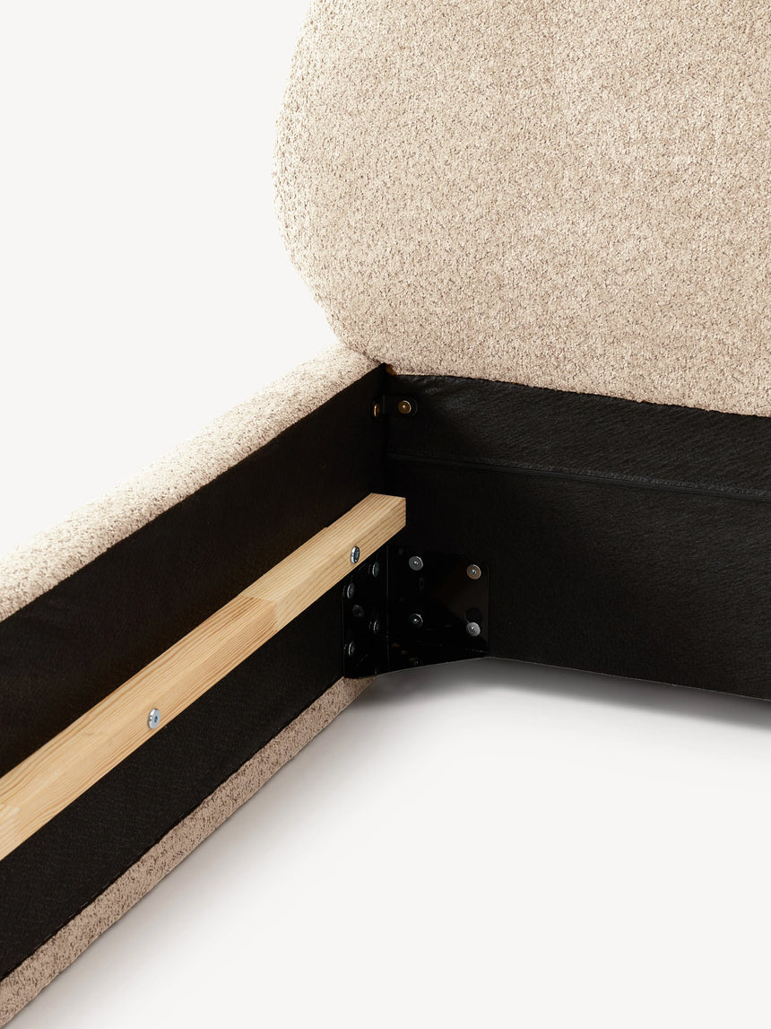 Siri Çift Kişilik Karyola Bej Teddy