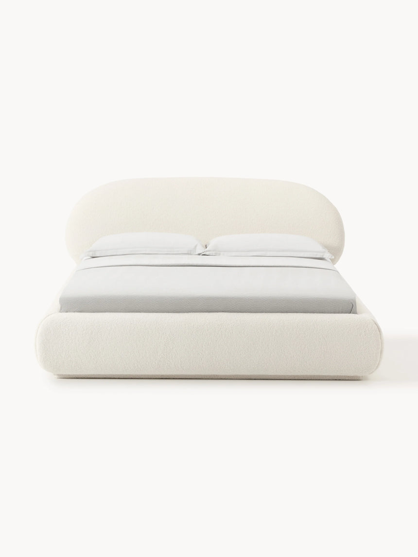 Siri Çift Kişilik Karyola Kırık Beyaz Teddy