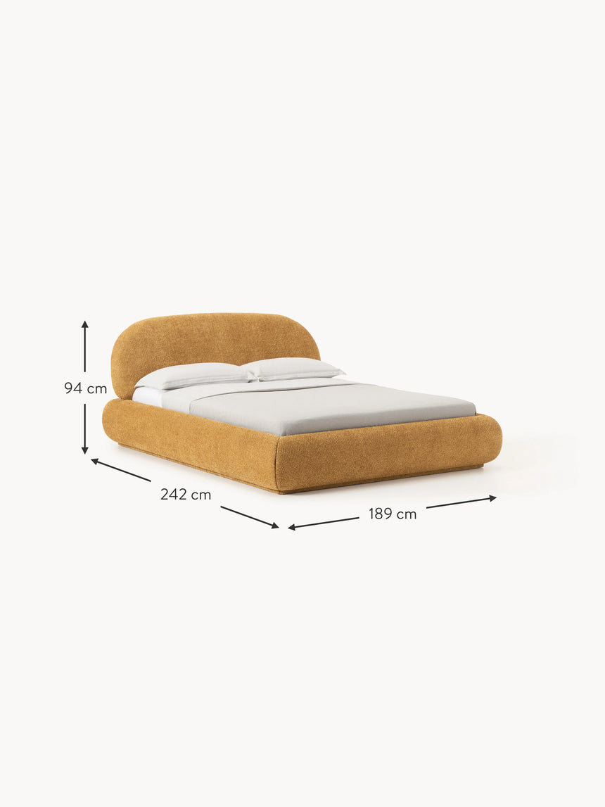 Siri Çift Kişilik Karyola Okra Teddy