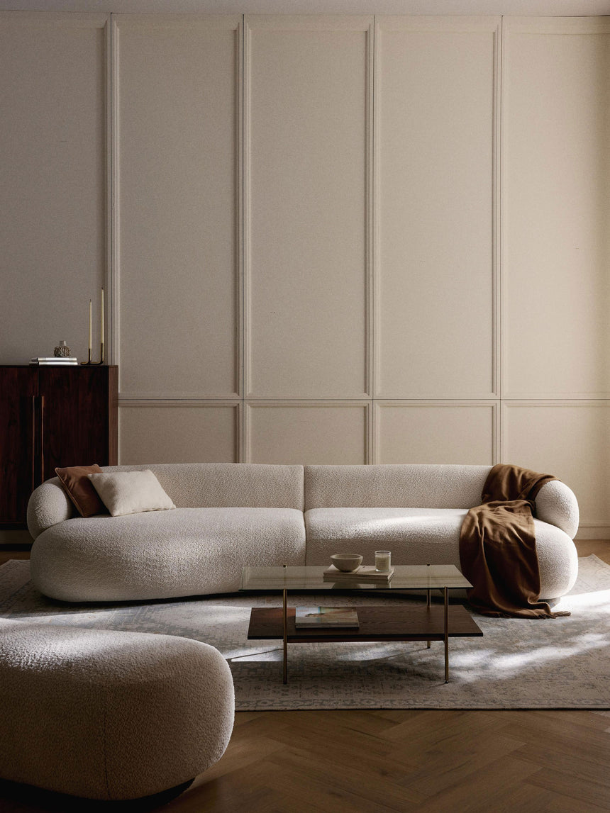 Siri Puf Dörtlü Koltuk Kırık Beyaz Teddy