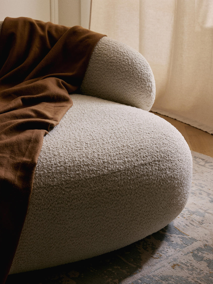 Siri Puf Dörtlü Koltuk Kırık Beyaz Teddy