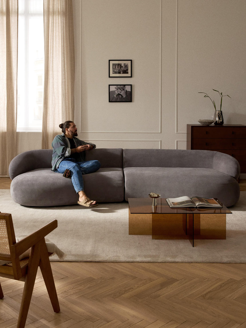 Siri Puf Dörtlü Koltuk Koyu Gri