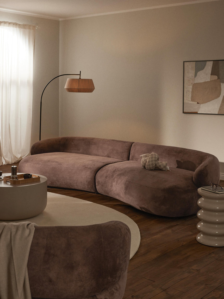 Siri Puf Dörtlü Koltuk Koyu Kahve